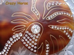 画像2: Crazy Horse バレッタ / 茶