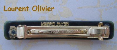 画像1: Laurent Olivier バレッタ / 緑