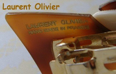 画像1: Laurent Olivier バレッタ / 茶