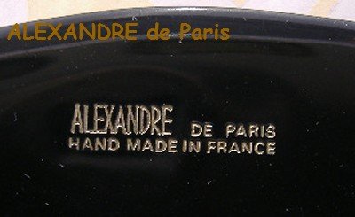 画像2: ALEXANDRE de Paris バレッタ / 黒