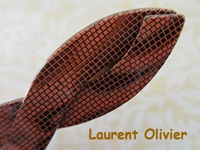 画像3: Laurent Olivier バレッタ / オレンジ・黒