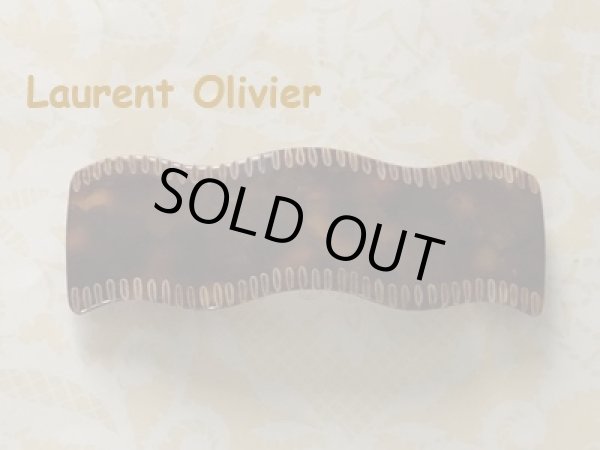 画像1: Laurent Olivier バレッタ / 焦茶 (1)